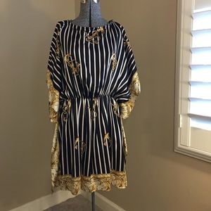 Voom by Joy Han Silk Scarf Cocktail Dress